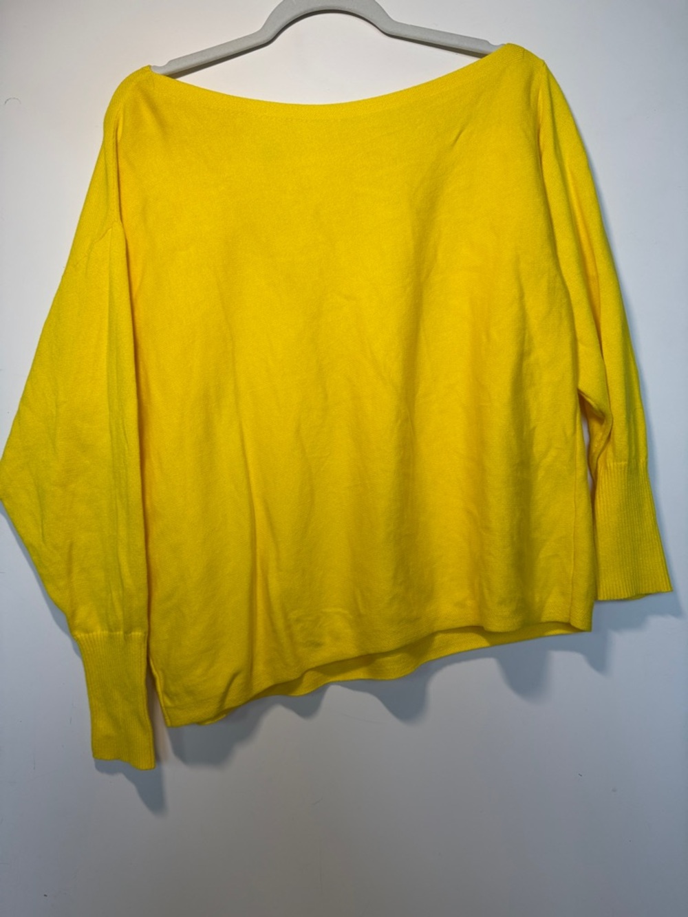 CAbi Sunny Yellow Off The Shoulder Sweater - Picture 4 of 7